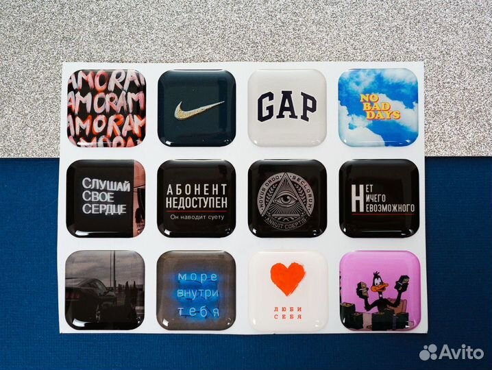 3d стикеры наклейки