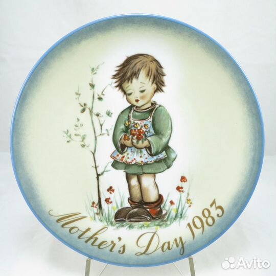 Тарелка День матери 1983 Весенний букет Хуммель