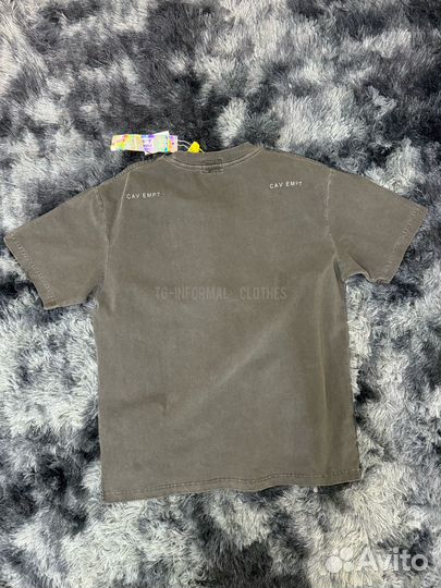 Футболка Cavempt серая погружная оверсайз