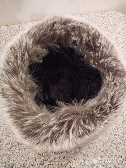 Шапка из чернобурки и лисы