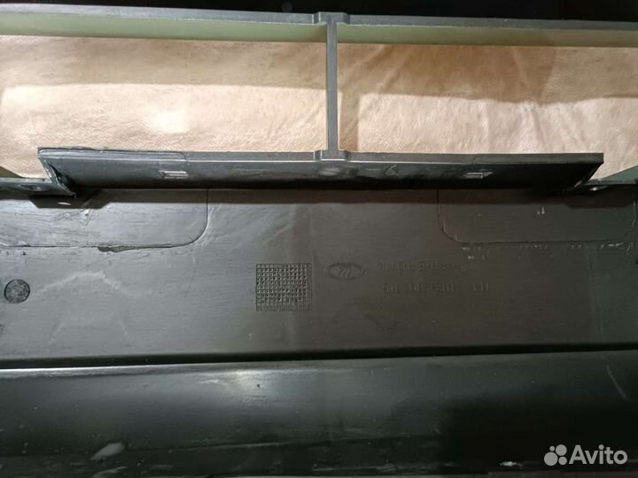 Бампер передний калина 1 цвет светло зелёный