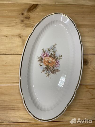 Селедочница блюдо фарфоровый завод Пролетарий