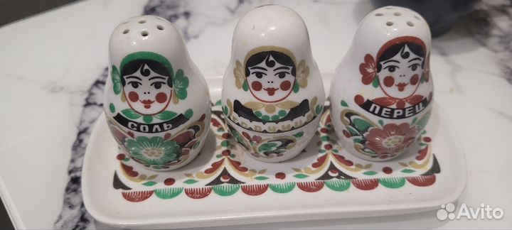 Набор для специй СССР фарфор Вербилки