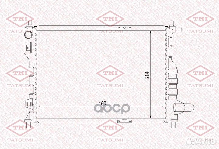 Радиатор двигателя TGA1006 tatsumi