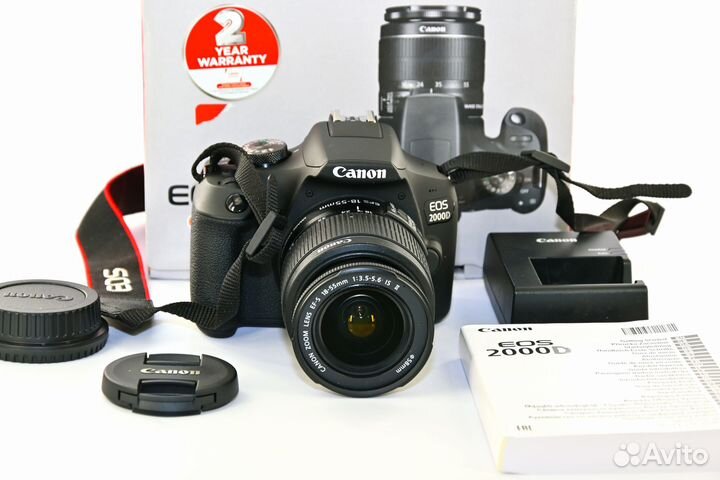 Canon EOS 2000D/T7 24.0MP Kit Canon 18-55 новый