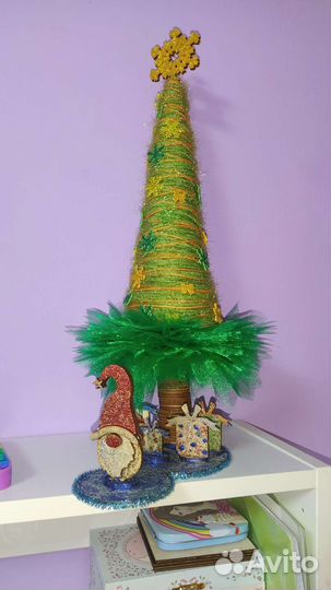 Новогодняя поделка ёлка, новогодние сувениры