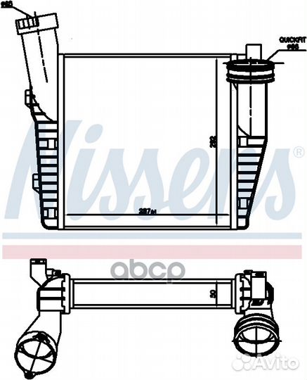 Радиатор интеркулера audi Q7 (4L) (06) 3.0 TFSi