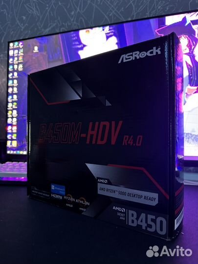 Материнская плата ASRock B450M-HDV R4.0