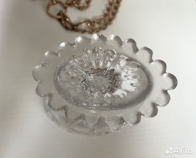 Вазочка старое стекло Европа