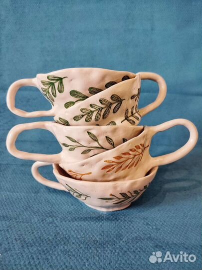 Кружка керамическая ручной работы