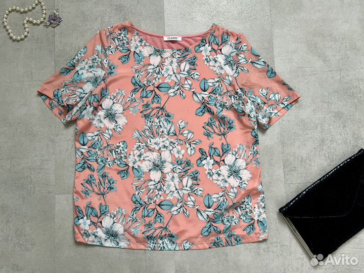 Блузка летняя розовая