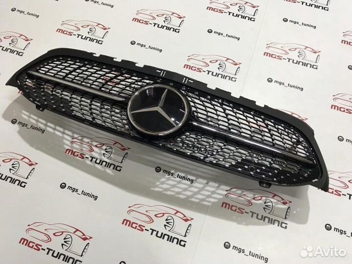 Решетка Mercedes A W177 Diamond Black Дистроник