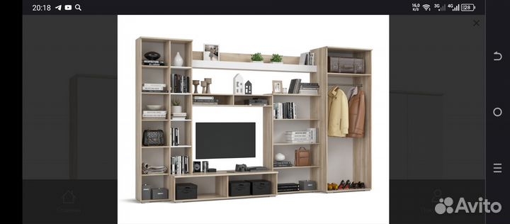 Стенка в гостиную со шкафом новая