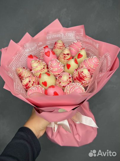 Букет из клубники в шоколаде