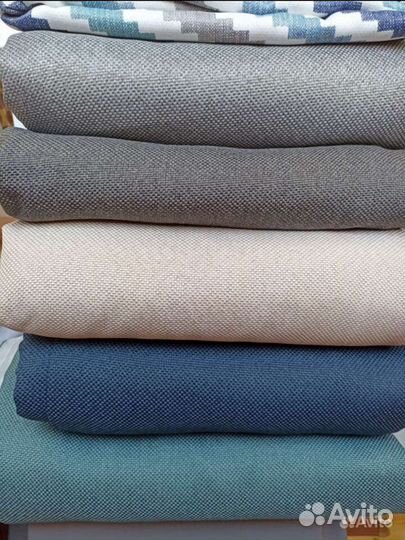 Шторы новые 4 м Блэкаут Рогожка