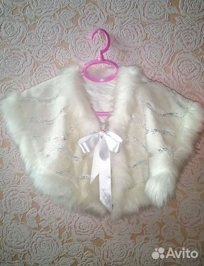 Накидка меховая для девочки