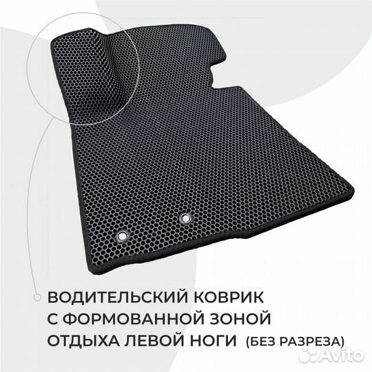 Ева коврики 3D на KIA Sportage черные с черным