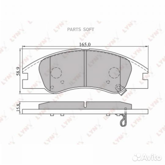 Lynxauto BD4402 Колодки тормозные дисковые перед