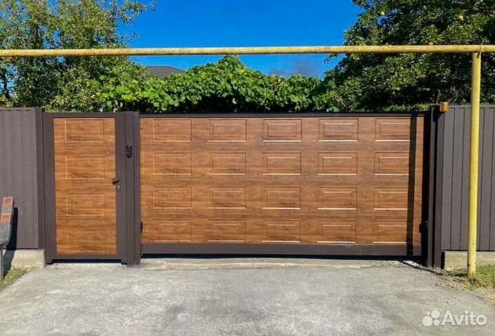 Ворота откатные алюминиевые Prestige