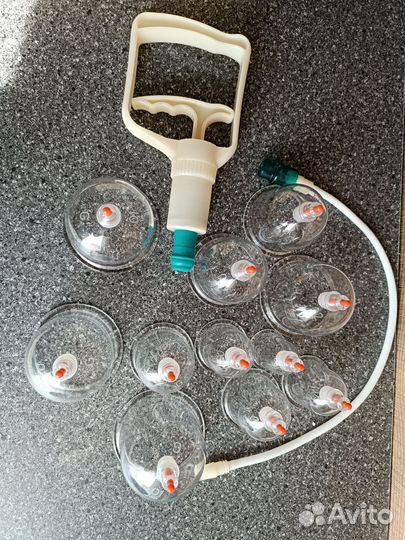 Набор из 12 массажных вакуумных банок