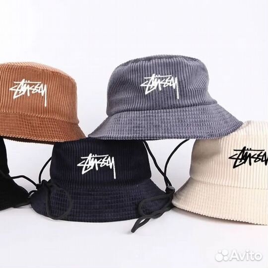 Панама Stussy вельветовая летняя 2024 Стусси