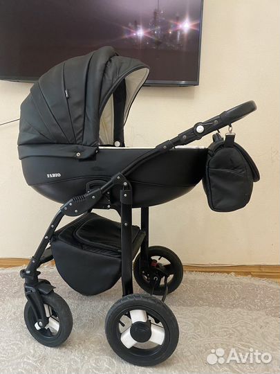 Коляска 2 в 1 эко кожа