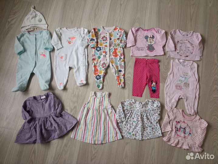 Фирменные вещи для девочки на 0/3 мес