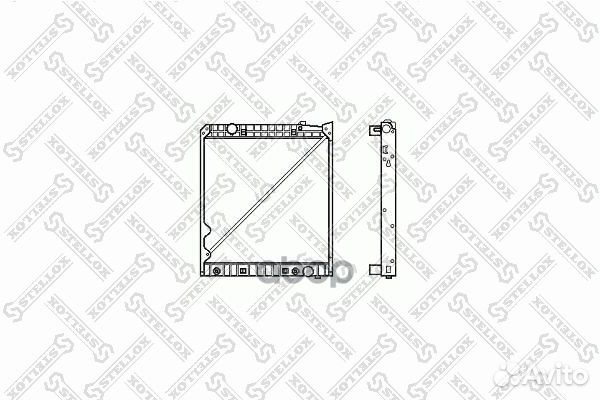 81-03308-SX радиатор системы охлаждения с рамк