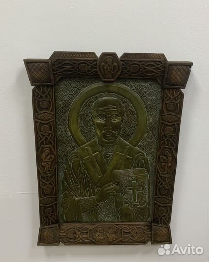 Икона Николай Чудотворец, ручная работа