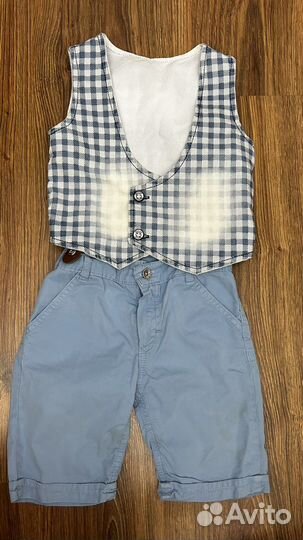 Костюм шорты и жилет