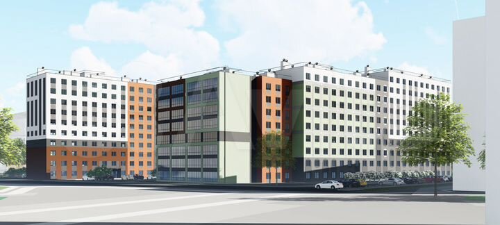 2-к. квартира, 55,1 м², 4/10 эт.