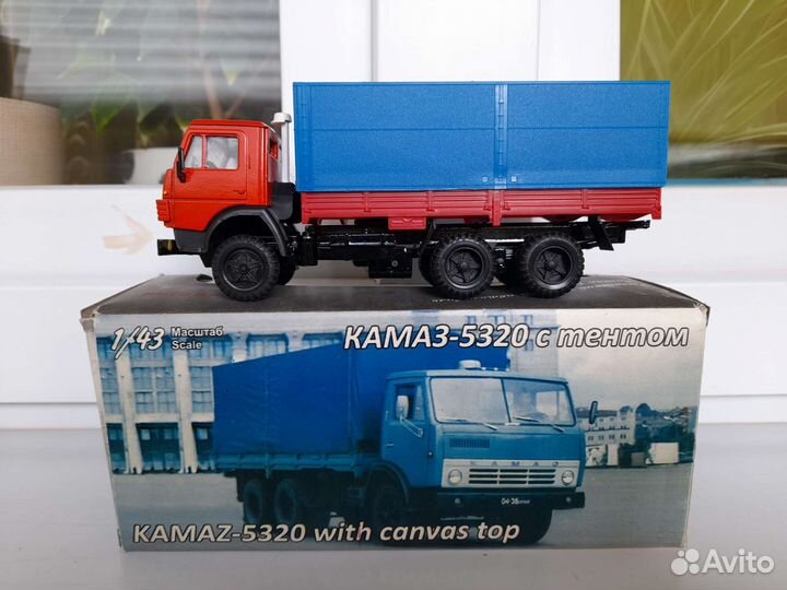 Камаз 5320 с тентом элекон 1:43