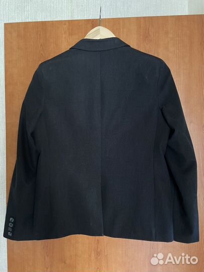 Пиджак школьный для мальчика черный 152 классик
