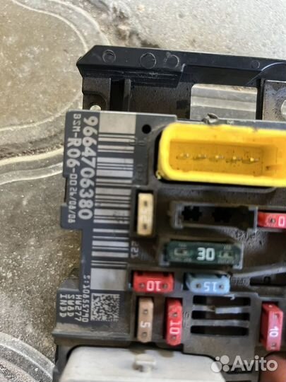 Блок предохранителей peugeot 308