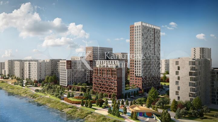 2-к. квартира, 60,9 м², 15/19 эт.