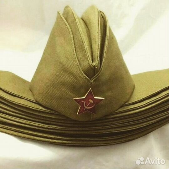 Новые пилотки военные со звездой детские взрослые