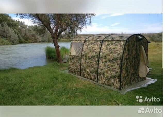 Мобильная баня палатка отдых 03 Хакки (3х слойка )