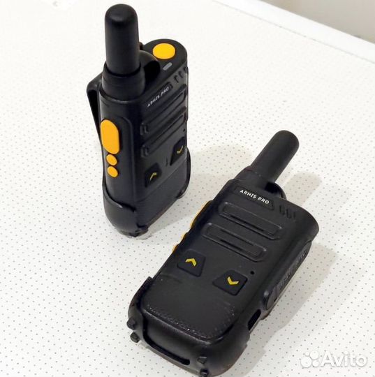 Легкая рация с наушником, комплект 2 штуки