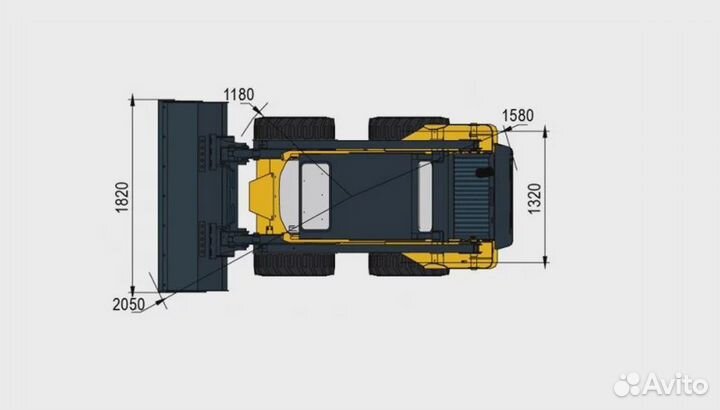 Мини-погрузчик Lonking CDM312, 2024
