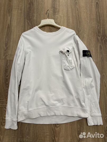 Stone island свитшот белый
