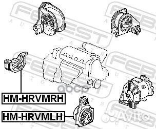 Опора двигателя honda HR-V 98-05 левая MT hmhrvmlh