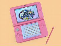 Nintendo 3DS XL розовая, 200 игр, 128 gb