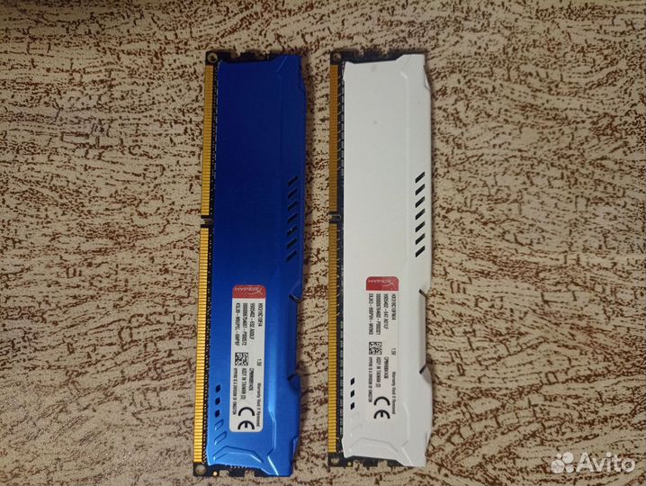 Оперативная память 8 gb DDR3 HyperX fury