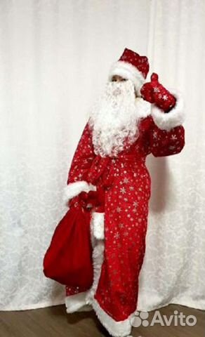 Костюм Деда Мороза и Снегурочки Велюр