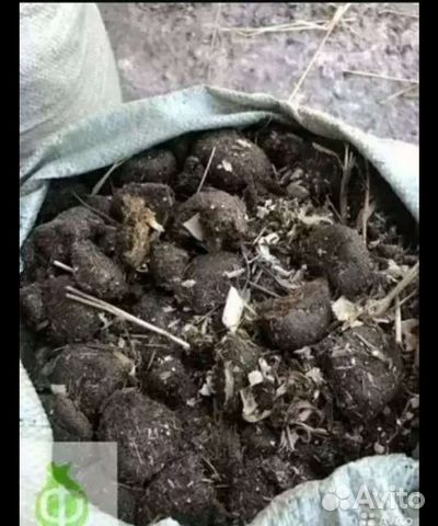 Навоз, конский, коровий - чернозем в мешках
