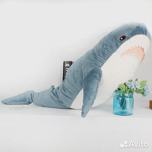 Мягкая игрушка AngelToys Акула Shark, 60 см