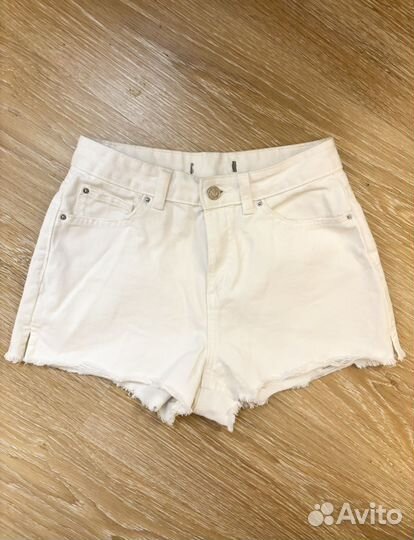 Белые Джинсовые Шорты