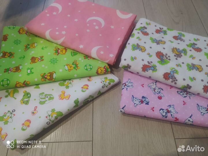 Пеленки новые фланель, ситец, муслин, трикотаж