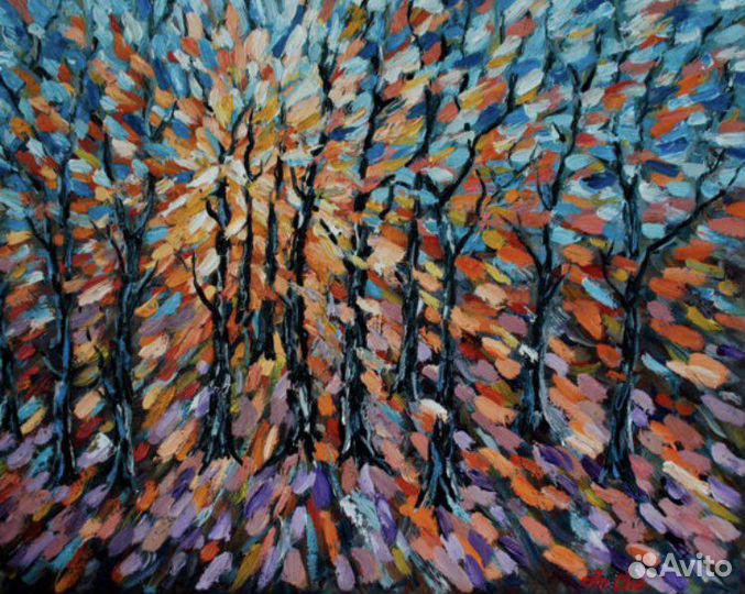 Картина маслом абстракция. Абстрактная картина