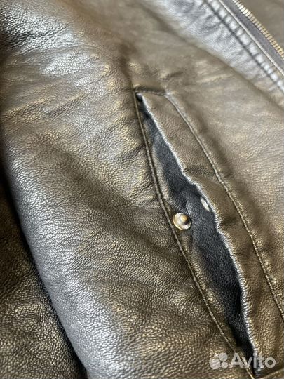 Кожаная куртка детская 140